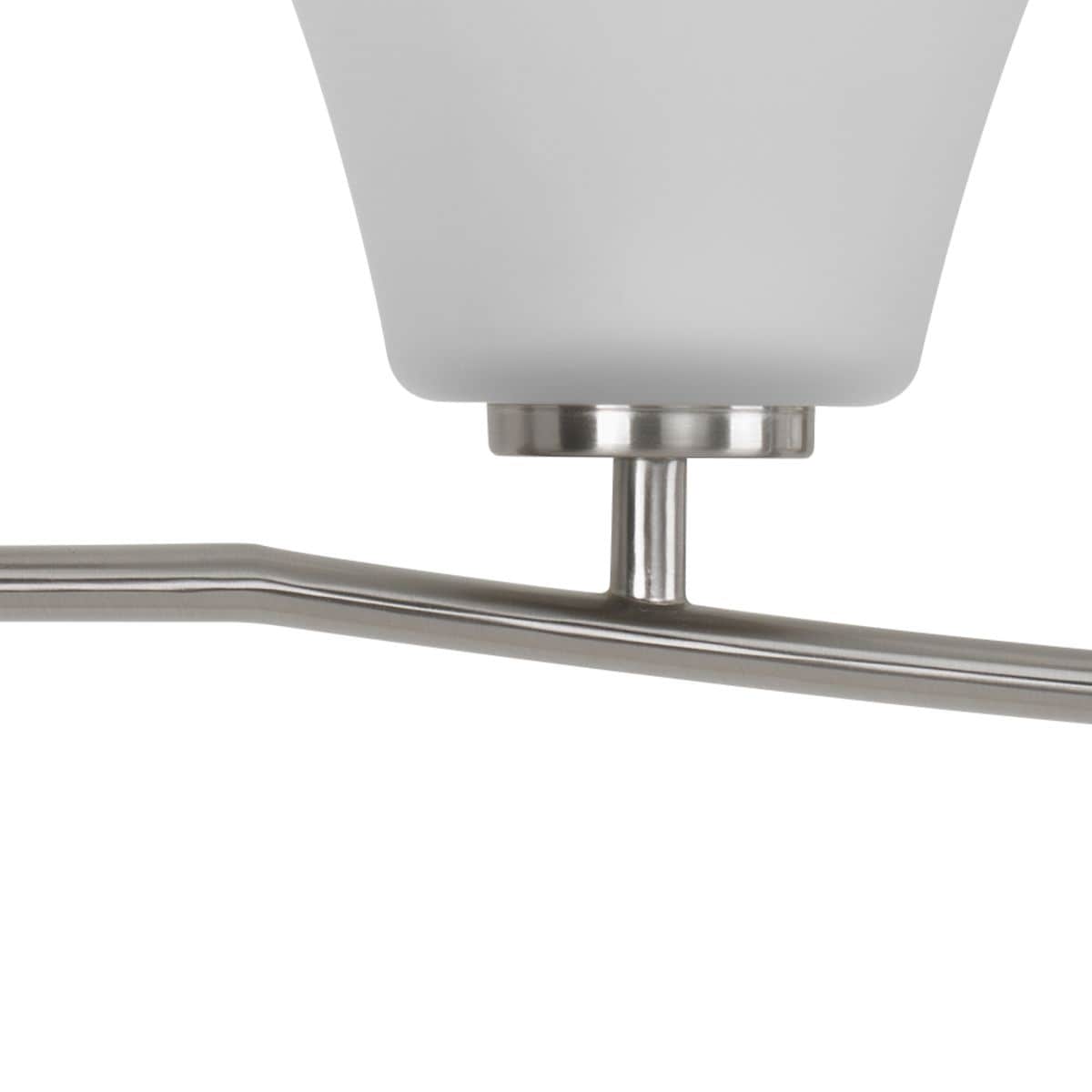 Progress Lighting Bravo 3-Light Brushed Nickel Transitional Chandelier