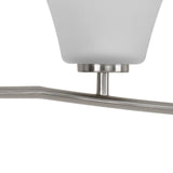Progress Lighting Bravo 3-Light Brushed Nickel Transitional Chandelier