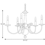 Progress Lighting Americana 5-Light Antique Bronze Traditional Chandelier