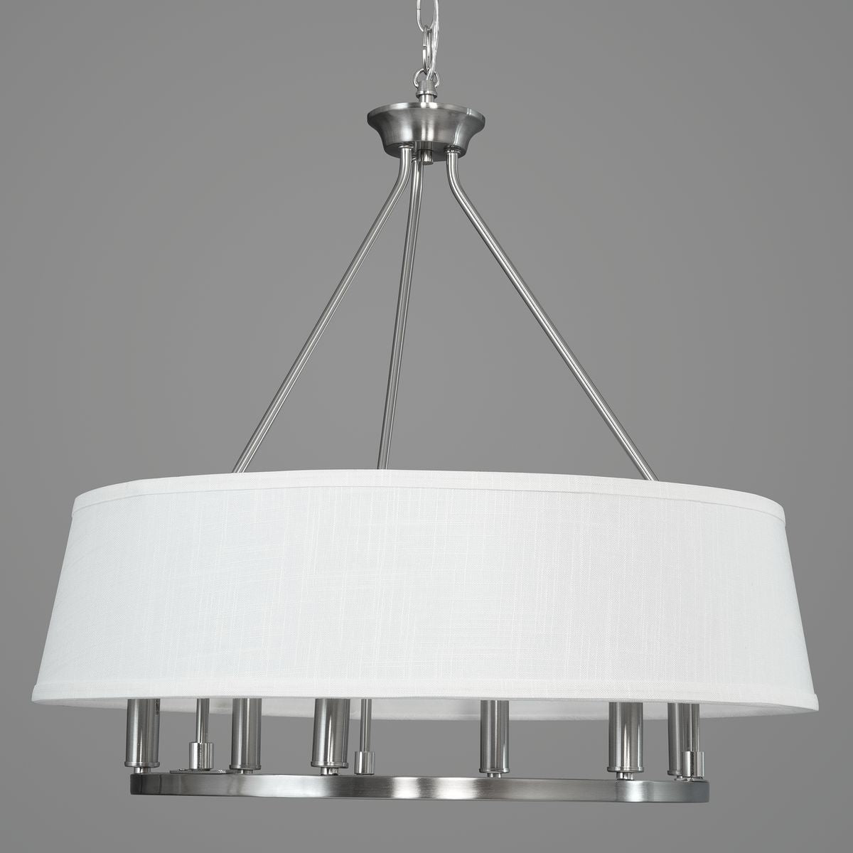 Progress Lighting Cherish 6-Light Brushed Gray Modern/Contemporary Chandelier