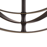 Progress Lighting Equinox 4-Light Antique Bronze Transitional Globe Medium Hanging Pendant Light
