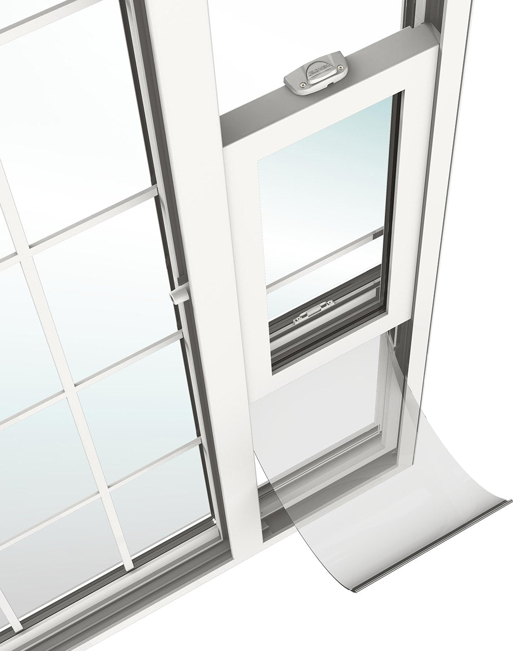 JELD-WEN 72-in x 80-in Vinyl Sliding, Right-hand sliding – additional view 11