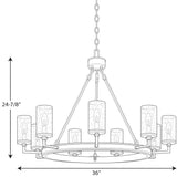 Progress Lighting Gresham 9-Light Black Transitional Chandelier
