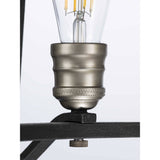 Progress Lighting Foster 6-Light Black Farmhouse Chandelier