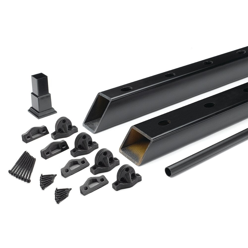 Trex Enhance 6-ft x 42-in Charcoal Black Composite Deck Stair Rail Kit
