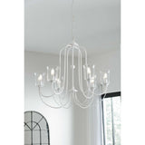 Progress Lighting Bowman 6-Light White Coastal Chandelier