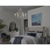 Progress Lighting Bowman 6-Light White Coastal Chandelier