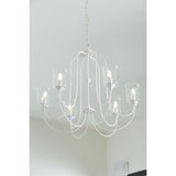 Progress Lighting Bowman 6-Light White Coastal Chandelier