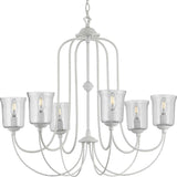 Progress Lighting Bowman 6-Light White Coastal Chandelier