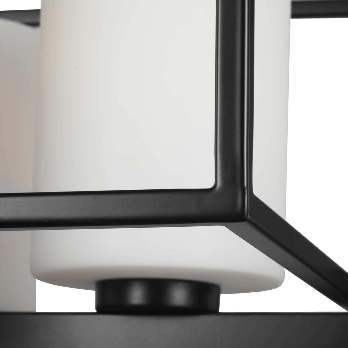 Progress Lighting Chadwick 4-Light Matte Black Modern/Contemporary Chandelier