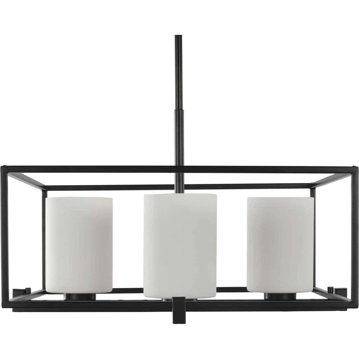 Progress Lighting Chadwick 4-Light Matte Black Modern/Contemporary Chandelier
