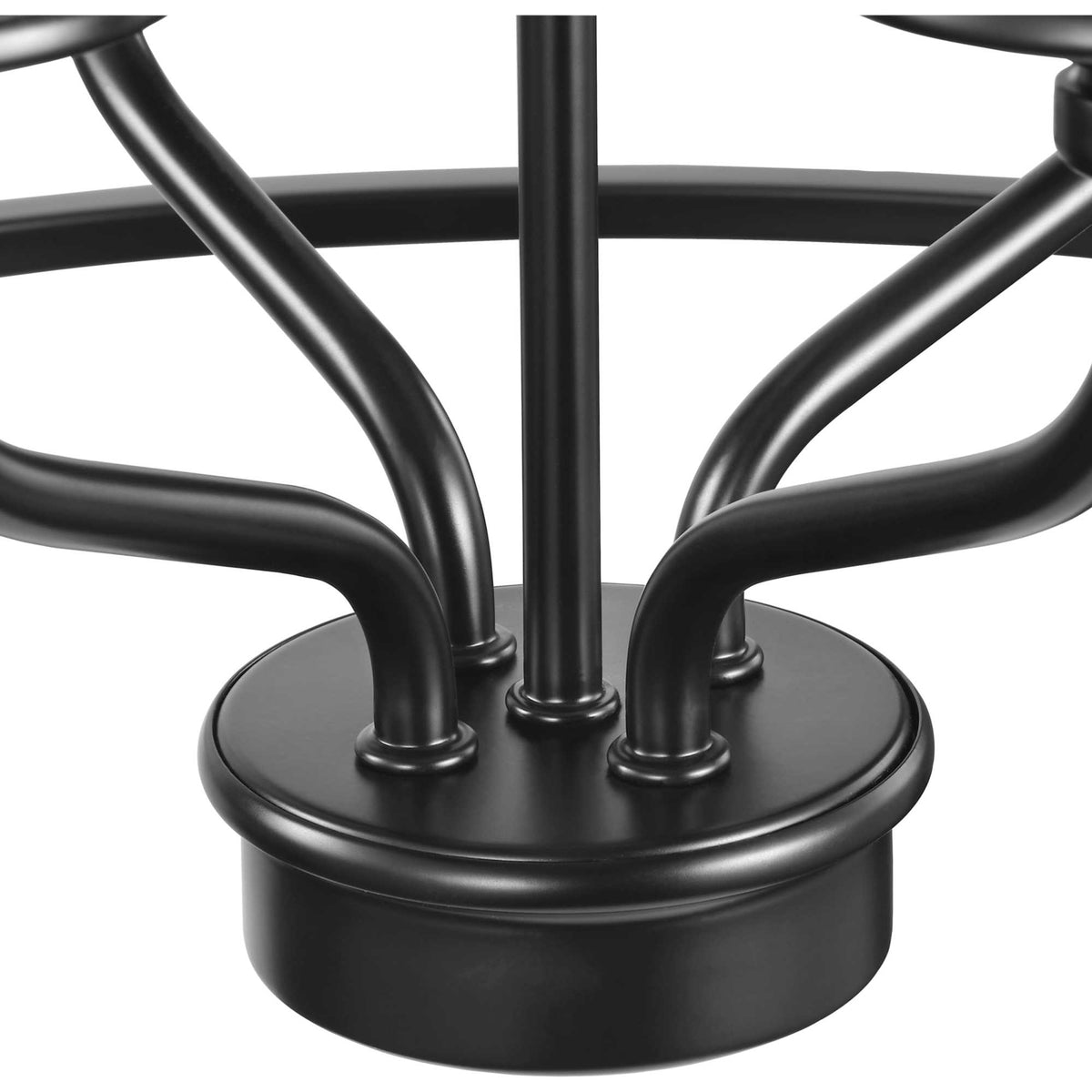 Progress Lighting Bonita 4-Light Matte Black Transitional Chandelier