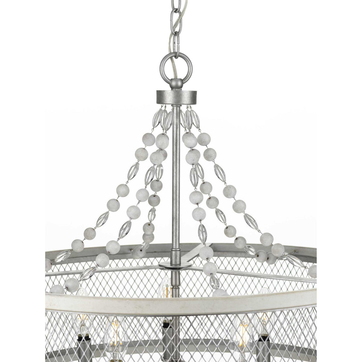 Progress Lighting Austelle 5-Light Gray Farmhouse Chandelier