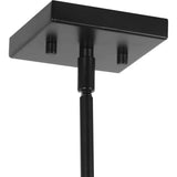 Progress Lighting Chadwick 3-Light Black Traditional Etched Glass Linear Large Hanging Kitchen Island Light