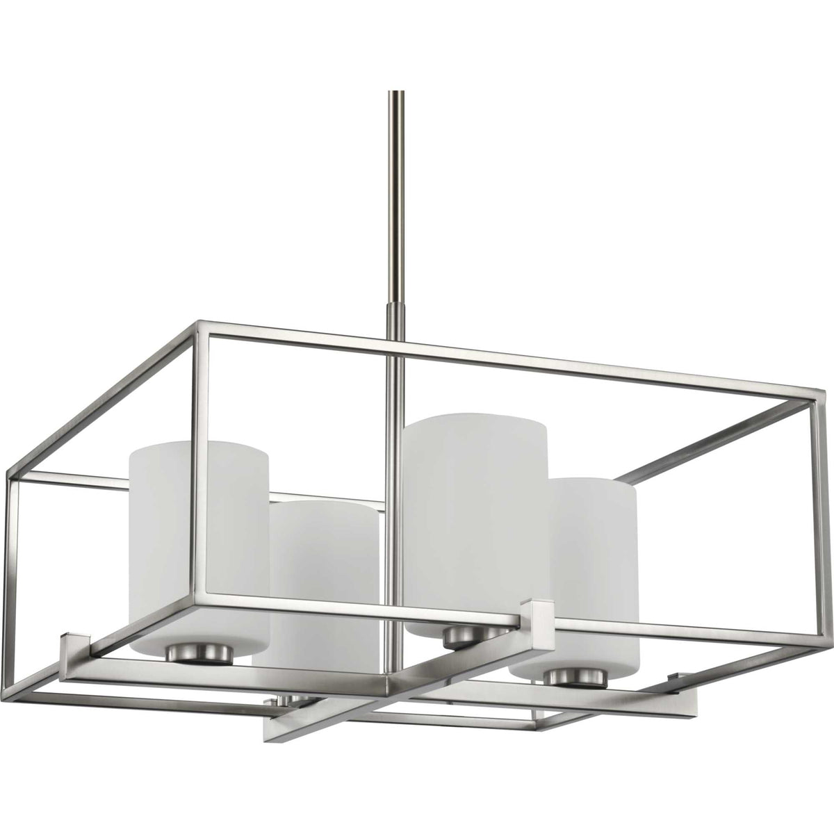 Progress Lighting Chadwick 4-Light Brushed Nickel Modern/Contemporary Chandelier