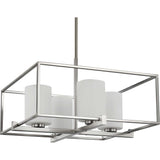 Progress Lighting Chadwick 4-Light Brushed Nickel Modern/Contemporary Chandelier