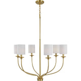 Progress Lighting Bonita 6-Light Satin Transitional Chandelier