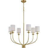 Progress Lighting Bonita 6-Light Satin Transitional Chandelier