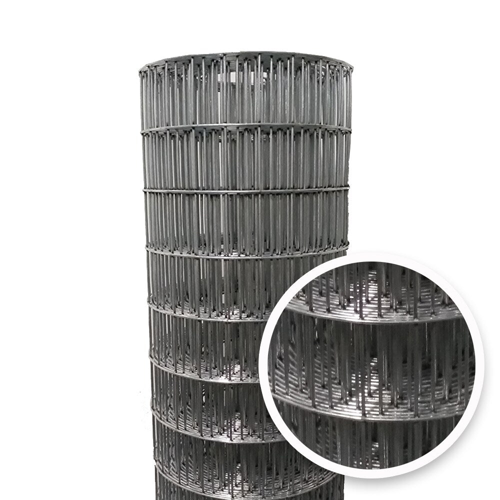 Acorn International 25-ft x 2-ft 14-Gauge Silver Galvanized Steel Welded Wire Rolled Fencing with Mesh Size 1-in x 2-in