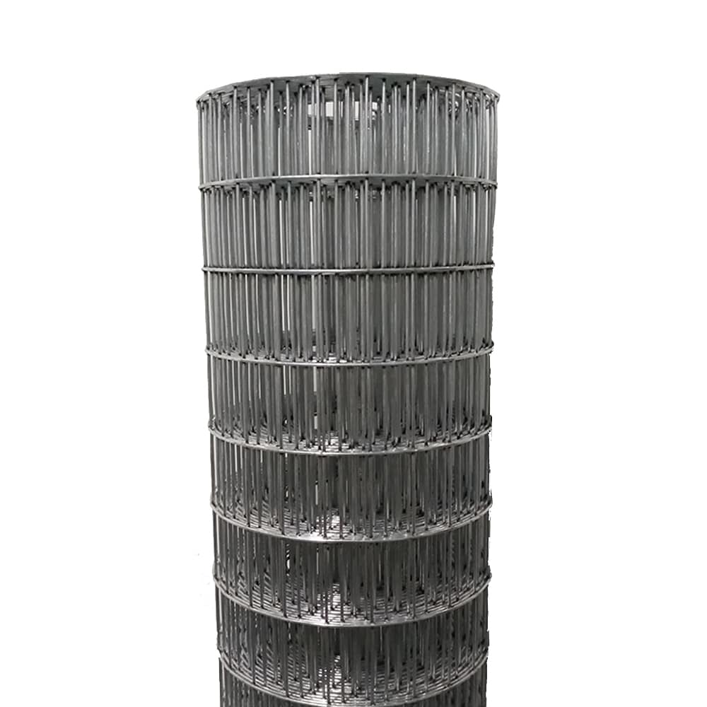 Acorn International Silver Galvanized Welded Wire Garden Fence 25ft
