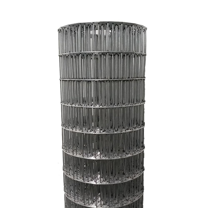 Acorn International Silver Galvanized Welded Wire Garden Fence 25ft