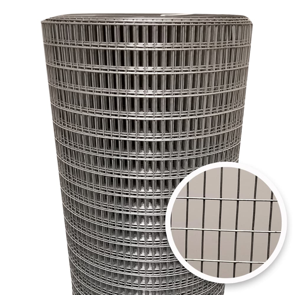 Acorn International 100-ft x 5-ft Galvanized Steel Welded Wire Fence