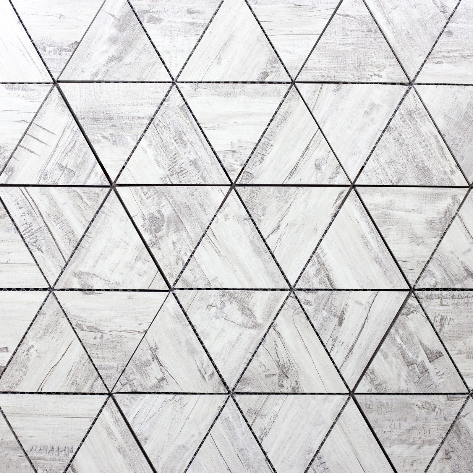 Abolos Nature Birchwood gray 12-in x 12-in Matte Glass Wood look Diamond Mosaic Wall Tile product image