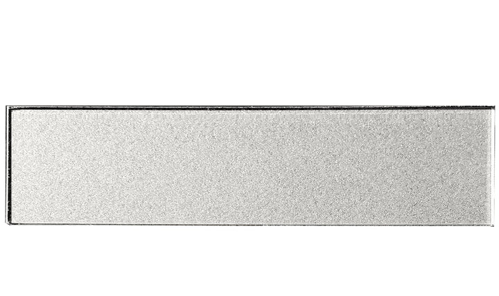 Abolos Custom Decor Metallic Silver 2-in x 8-in Glossy Glass Subway Peel and stick Wall Tile product image