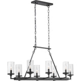 Progress Lighting Gresham 8-Light Black Transitional Chandelier
