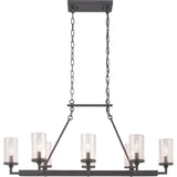 Progress Lighting Gresham 8-Light Black Transitional Chandelier