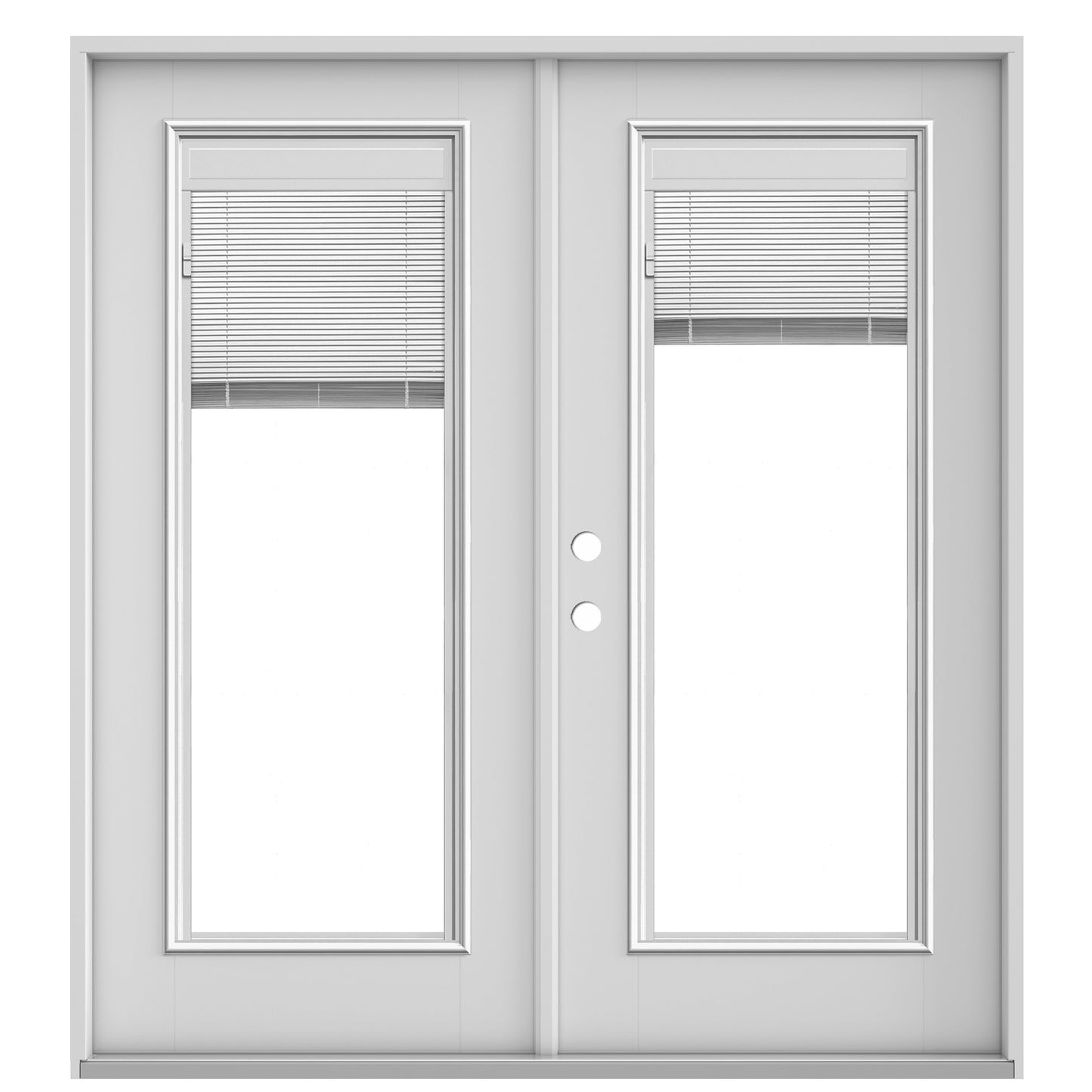 JELD-WEN 72-in x 80-in Fiberglass French, Right-hand outswing – product-only view