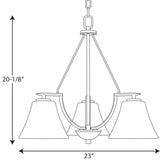 Progress Lighting Bravo 3-Light Antique Bronze Transitional Chandelier