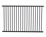 Monroe 5-ft H x 8-ft W Black Steel Decorative Fence Panel