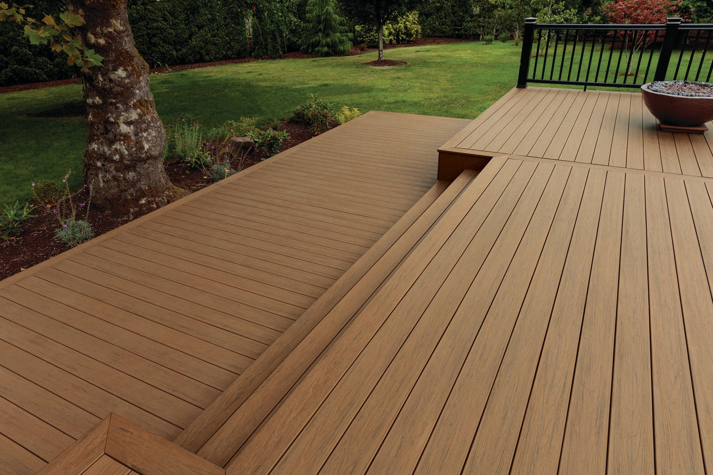 TimberTech Reserve 1/2-in x 12-in x 12-ft Composite Antique Leather Fascia Deck Board (Actual Size: 0.5-in x 12-in)
