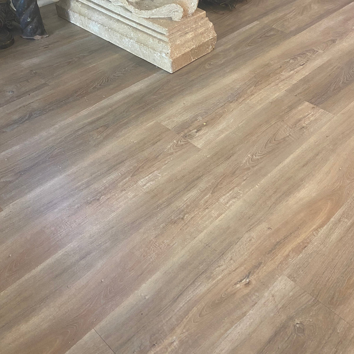 Deco Products HydroStop Miami Waves Vinyl Plank Sample, 7 in x 6 in, 20‑mil Wear Layer