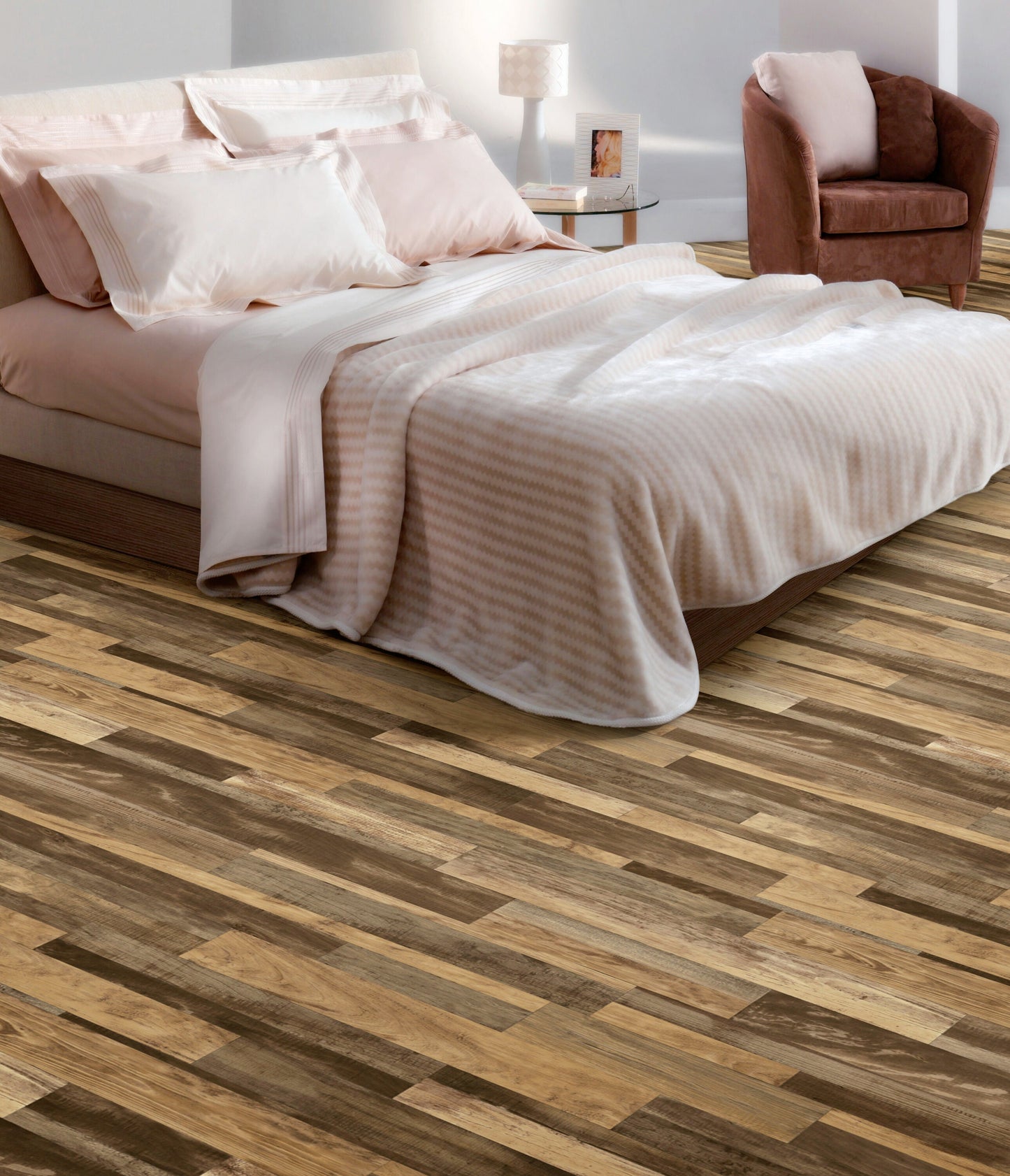 Congoleum AirStep Advantage Curious 12-ft W x Cut-to-Length Presents Wood Look Low-Gloss Finish Sheet Vinyl