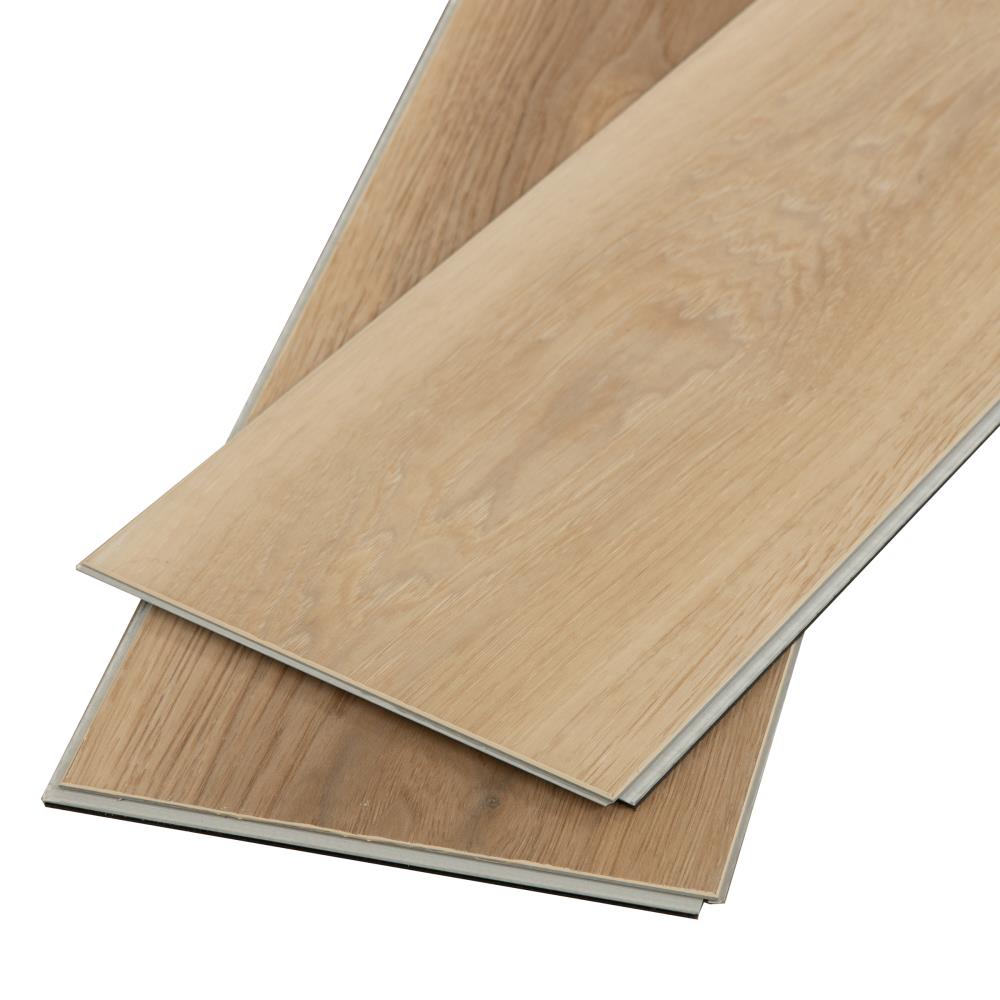 CALI Vinyl Pro with Mute Step Cantina Oak 7-in Wide x 6-1/2-mm Thick Waterproof Interlocking Luxury Vinyl Plank Flooring (24.03-sq ft)