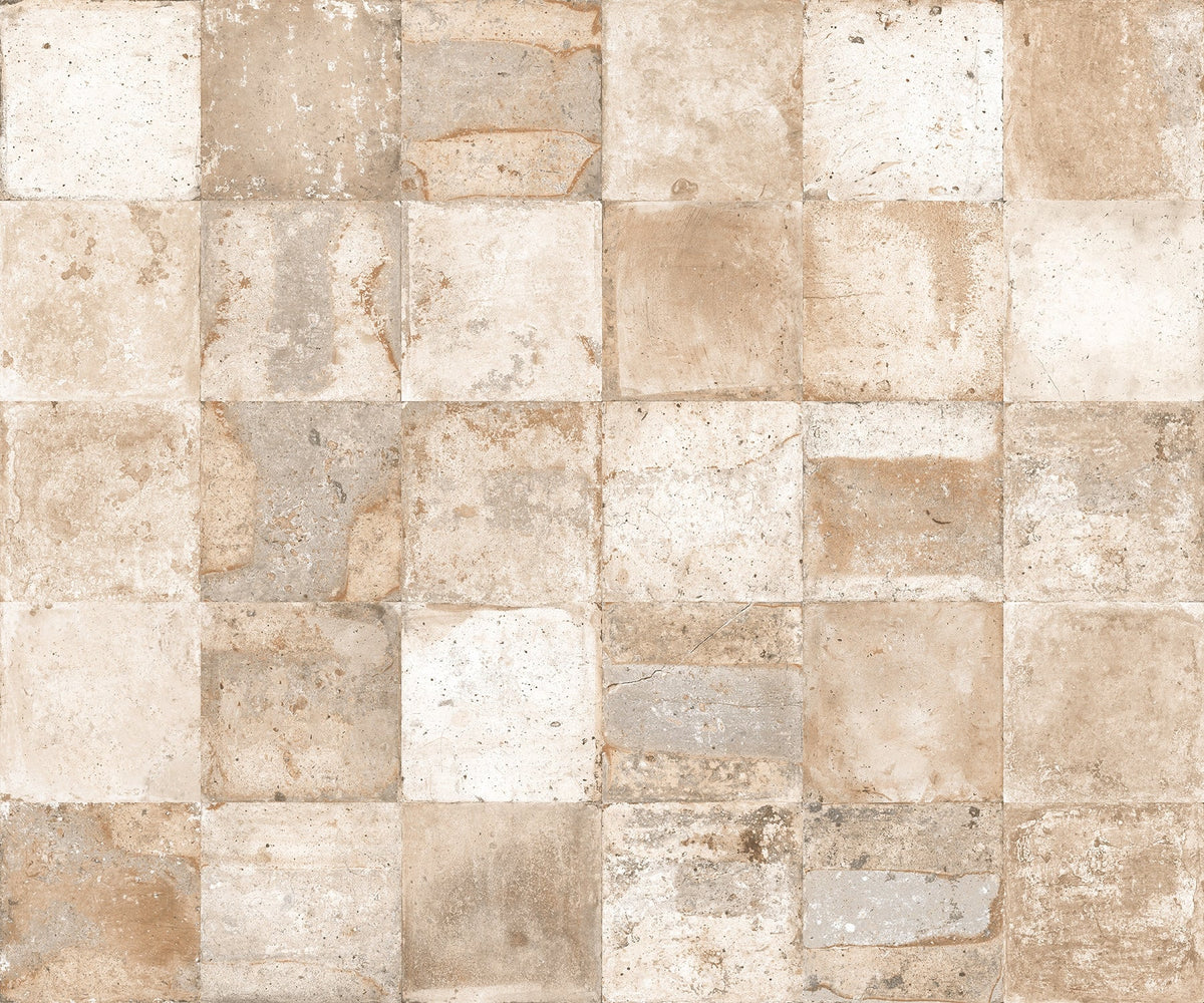 allen + roth Marbella Weathered Mediterranean 12-in x 12-in Glazed Porcelain Floor and Wall Tile product image