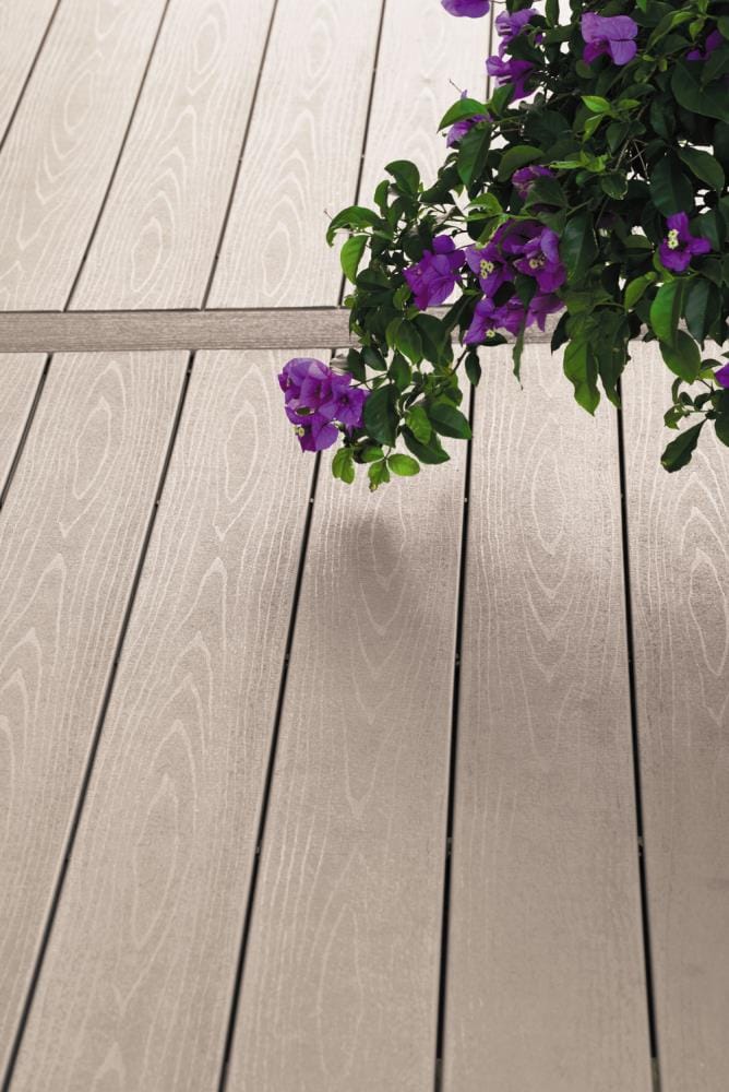 TimberTech Terrain 1-in x 8-in x 12-ft Sandy Birch Square Composite Riser Deck Board
