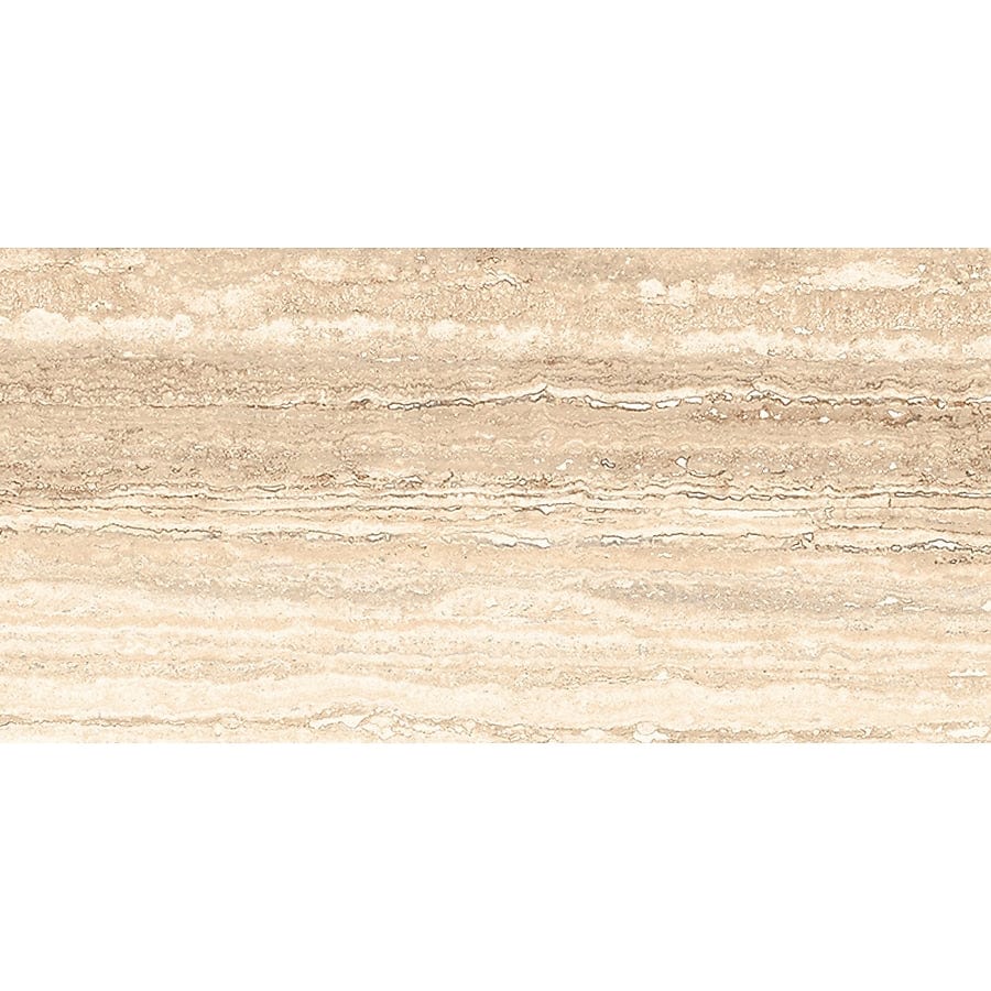 Style Selections Torin Beige 12-in x 24-in Polished Porcelain Marble Look Tile (1.93-sq. ft/ Piece)