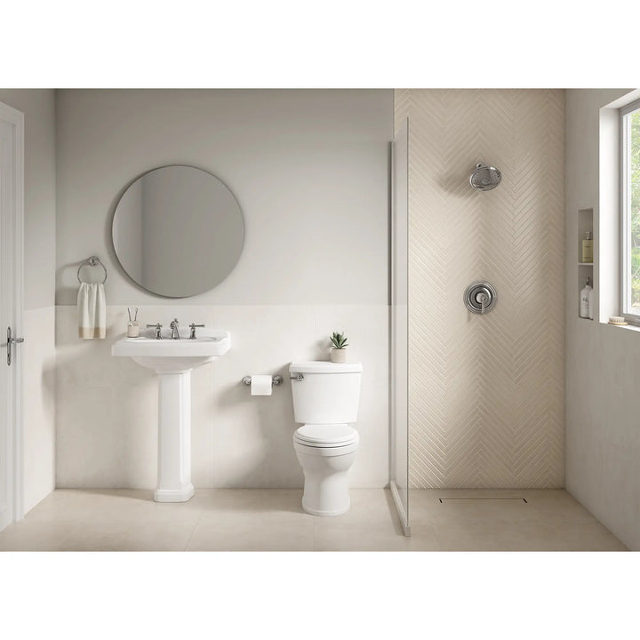 American Standard Portsmouth Vitreous China Pedestal Combo Bathroom Sink in White