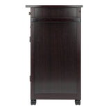 Winsome Wood Brown Wood Base with Mdf Top Rolling Kitchen Cart (17.72-in x 26.89-in x 34.02-in)