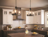 Kichler Barrington 3-Light Distressed Gray Rustic Chandelier