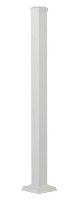 Deckorators 2.5-in x 2.5-in x 4-ft Textured White Aluminum Deck Post