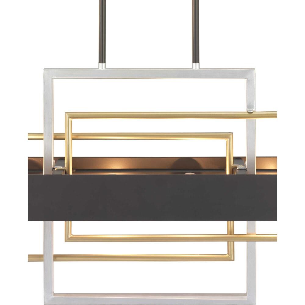 Progress Lighting Adagio 6-Light Matte Black Modern/Contemporary Chandelier