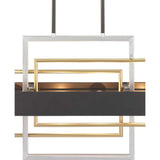 Progress Lighting Adagio 6-Light Matte Black Modern/Contemporary Chandelier