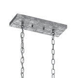 Kichler Gartin 5-Light Galvanized Steel Industrial Linear Large Hanging Kitchen Island Light