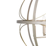 Progress Lighting Brandywine 6-Light Silver Ridge Transitional Globe Large Hanging Pendant Light