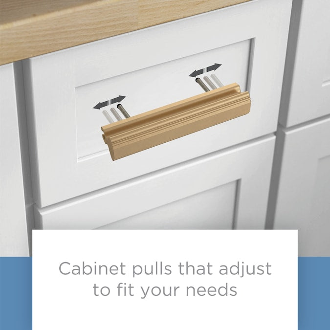 Brainerd Casual Column Adjusta-Pull (51 Mm To 224 mm) Center to Center Adjustable Rectangular Handle Drawer Pull