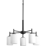 Progress Lighting Replay 5-Light Black Modern/Contemporary Chandelier